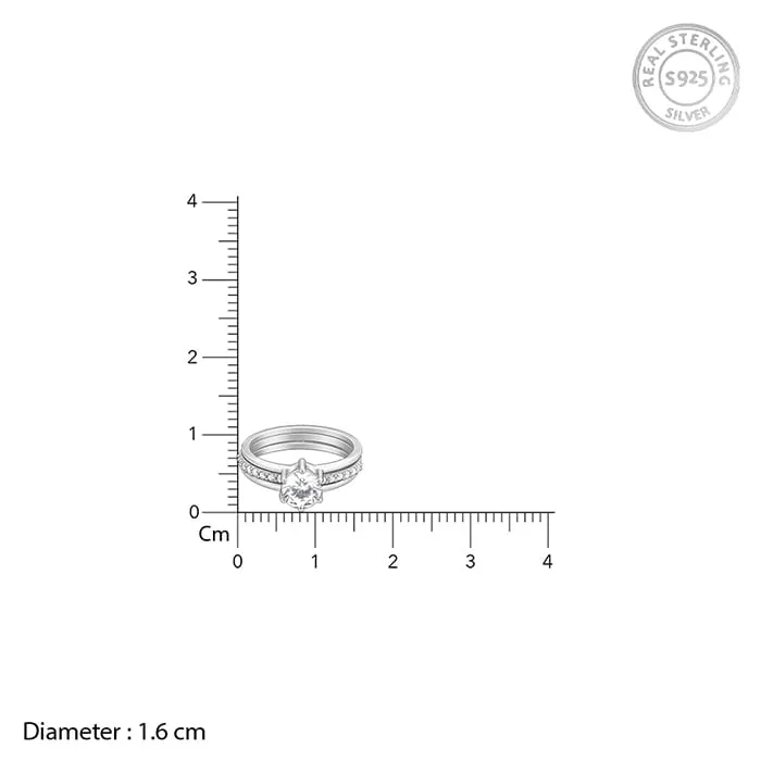 Silver Radiant 2-in-1 Detachable Rings Giva