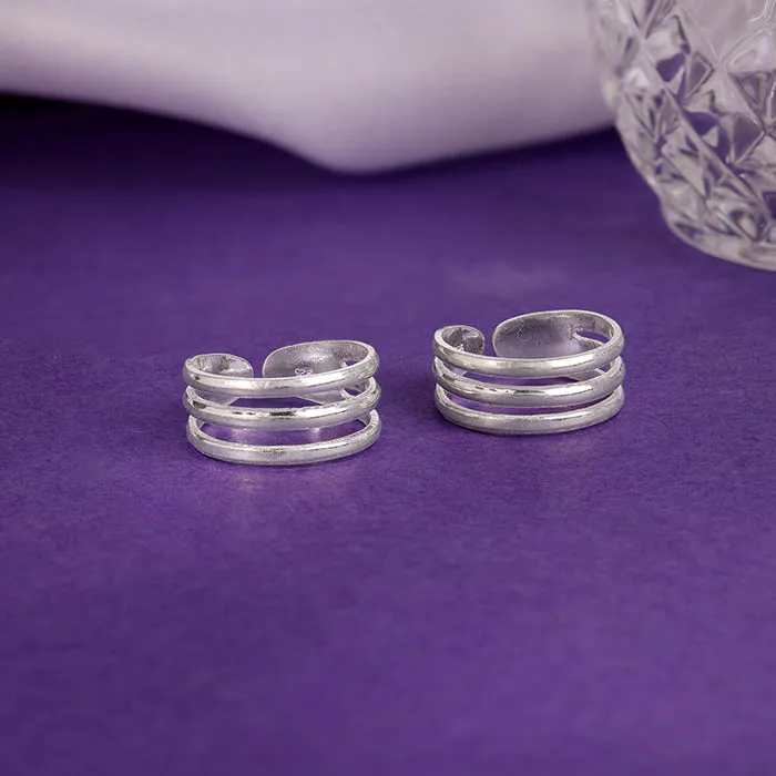 Silver Triple Bliss Toe Ring Giva