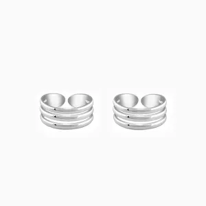 Silver Triple Bliss Toe Ring Giva