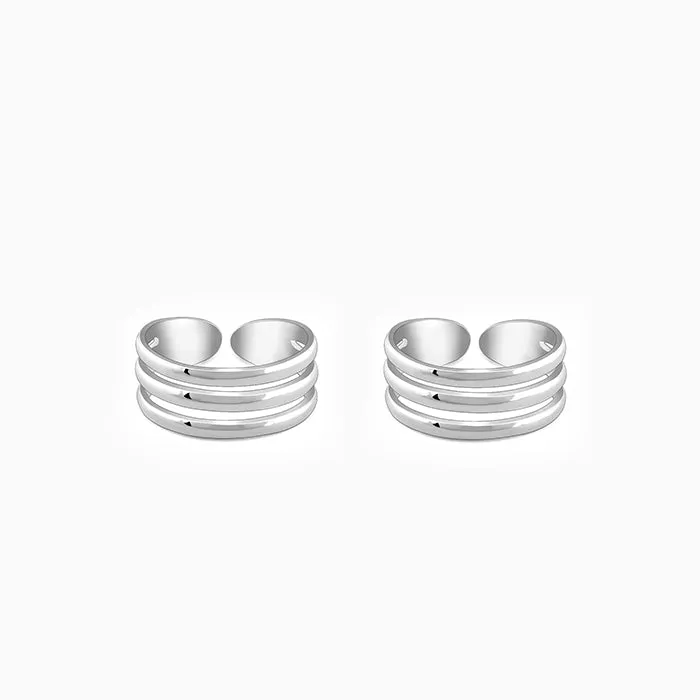 Silver Triple Bliss Toe Ring Giva