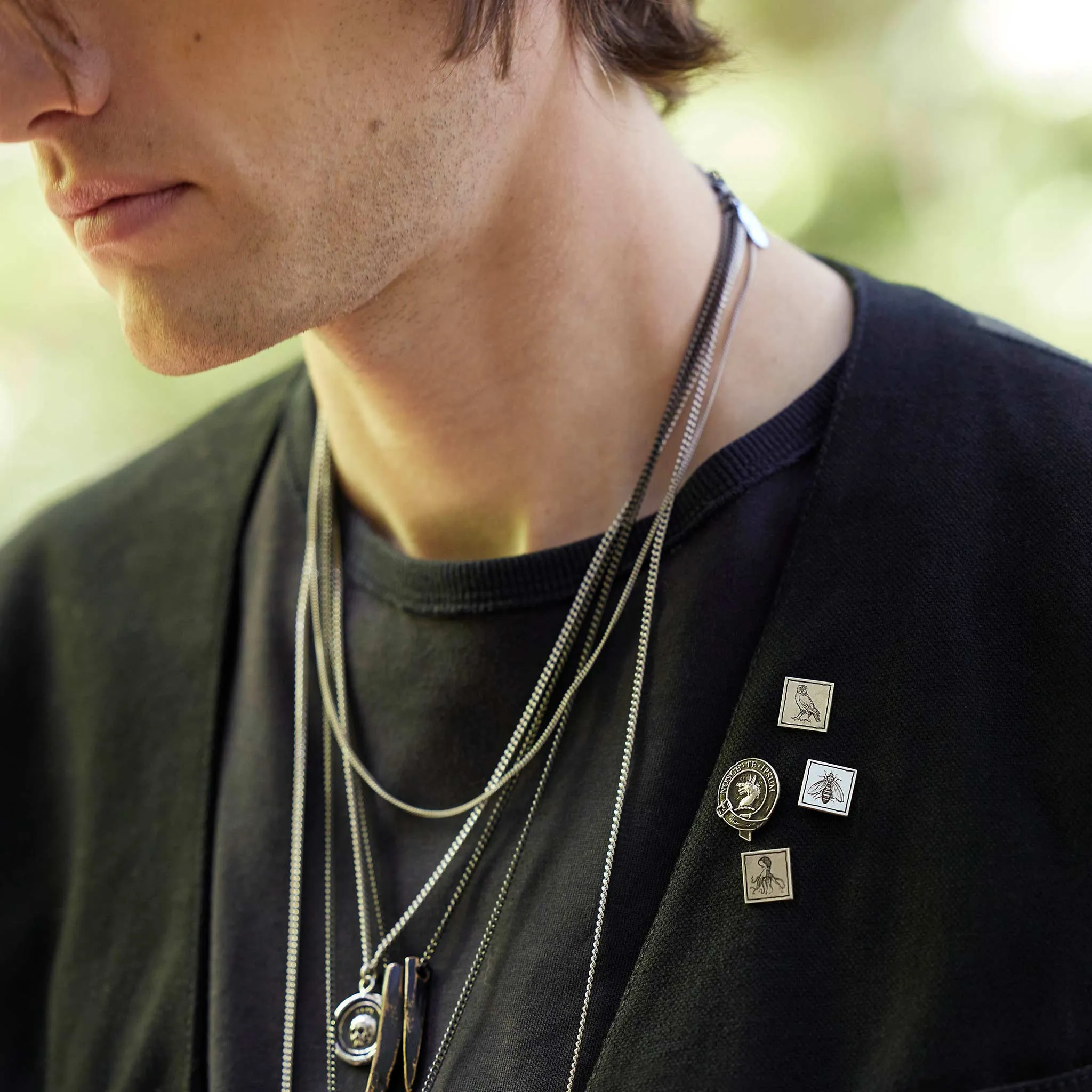 Skull Square Pin