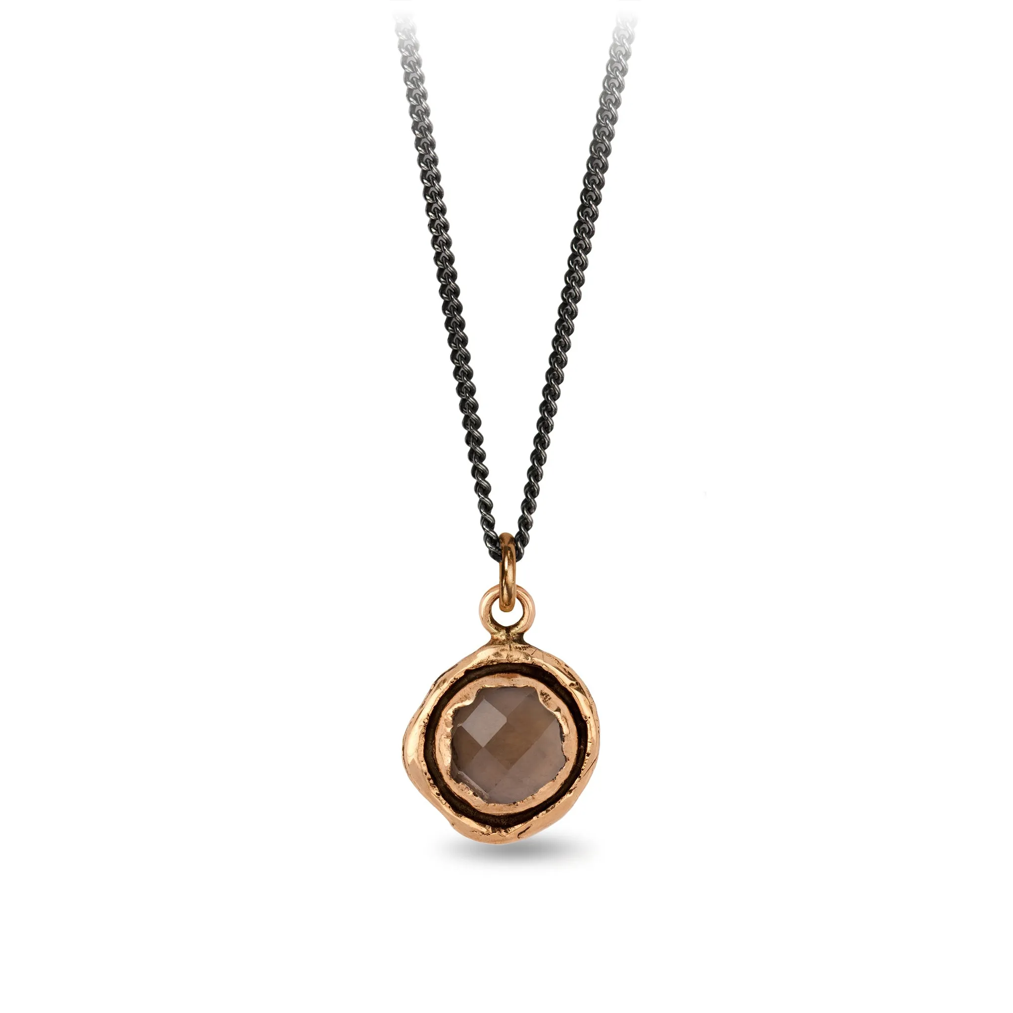 Smoky Quartz Faceted Stone Talisman