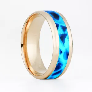 Solid Gold Custom Glowstone Ring