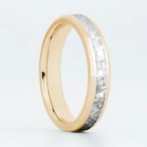 Solid Gold Diamond Glowstone Stackable Ring