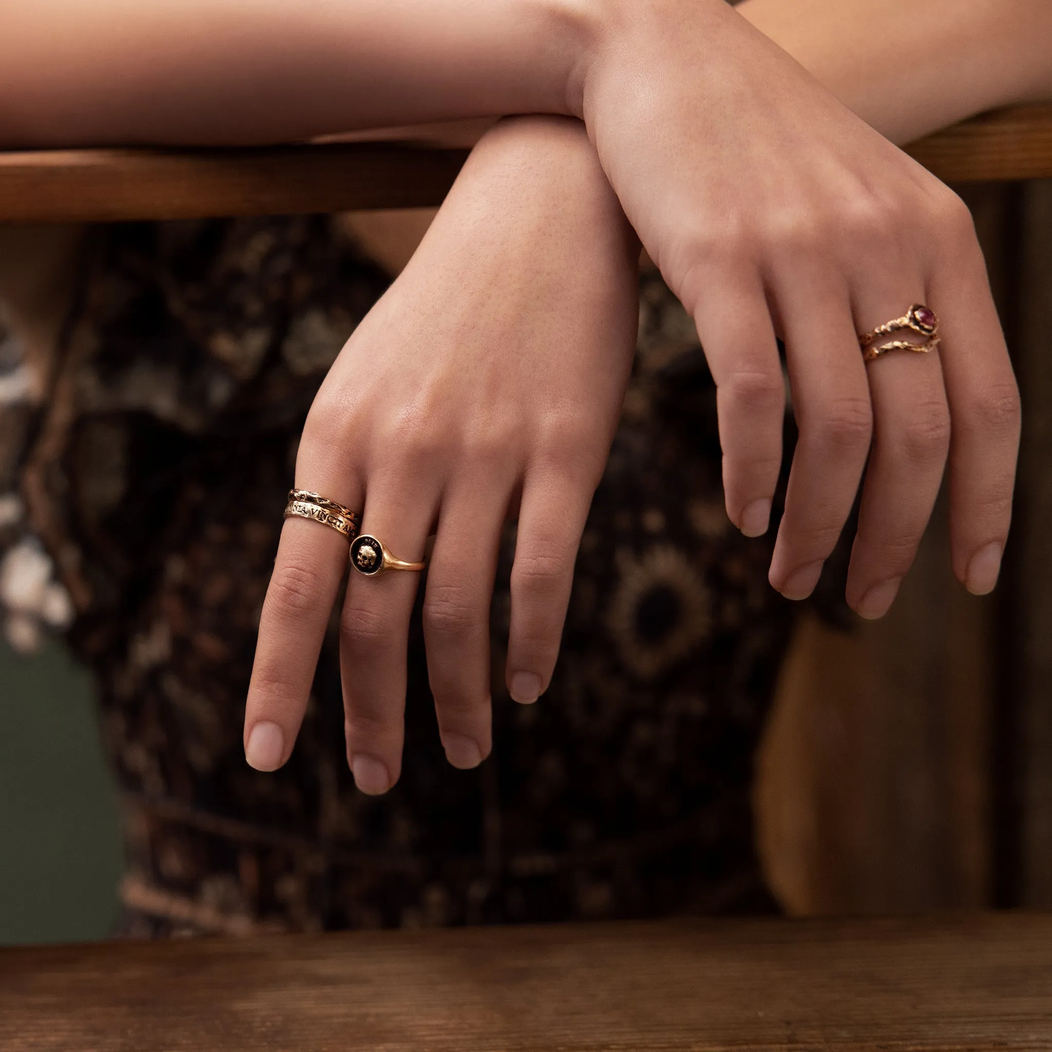 Solitaire 14K Gold Partner Ring