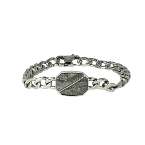 Split Meteorite Cuban Bracelet