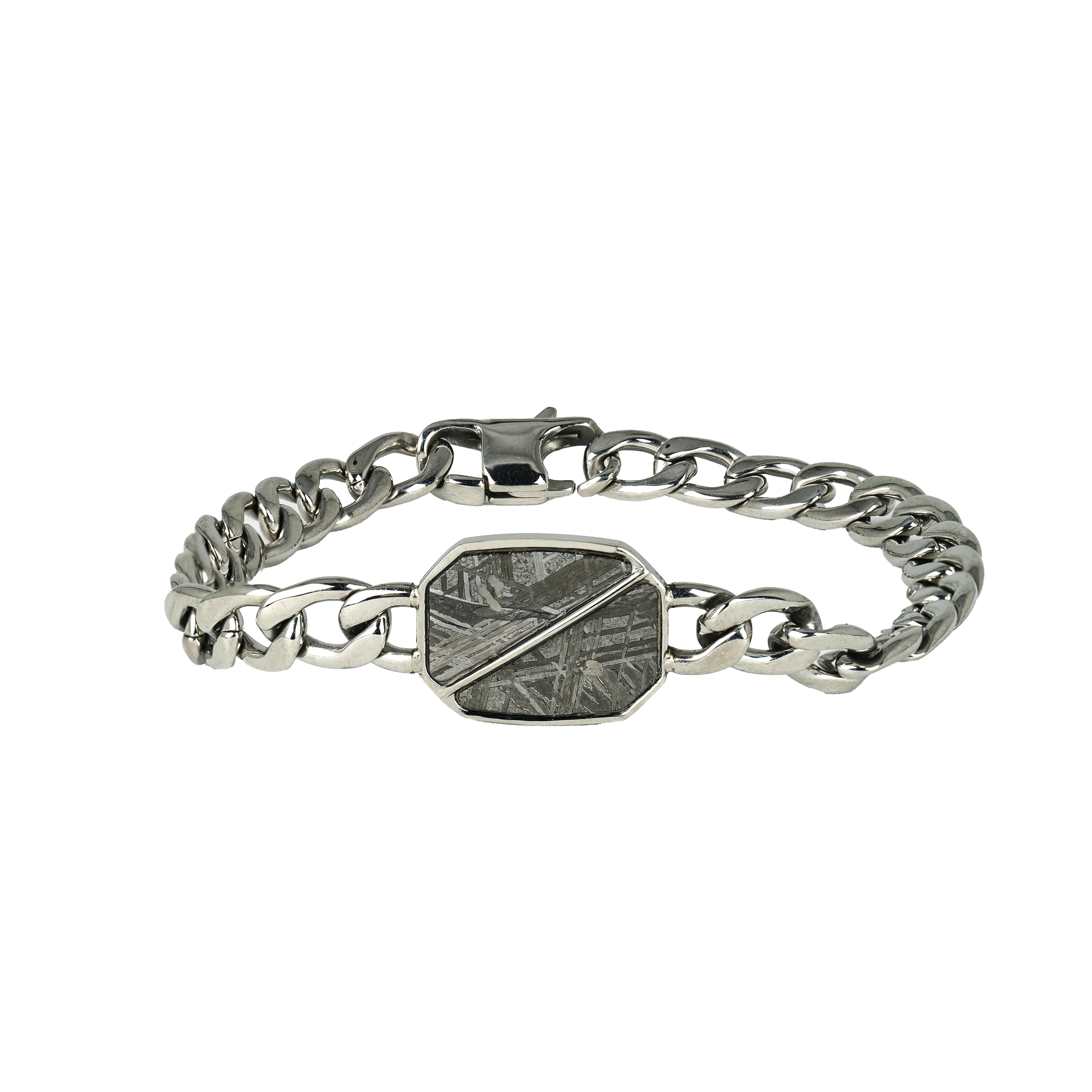 Split Meteorite Cuban Bracelet