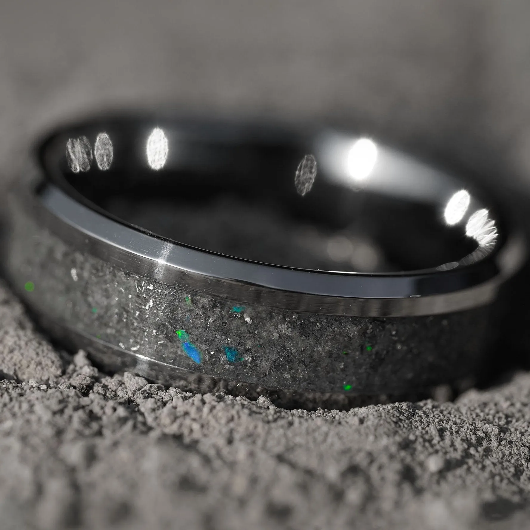 Star Dust Ring on Tungsten