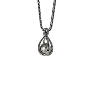 Stardrop Meteorite and Sterling Silver Pendant