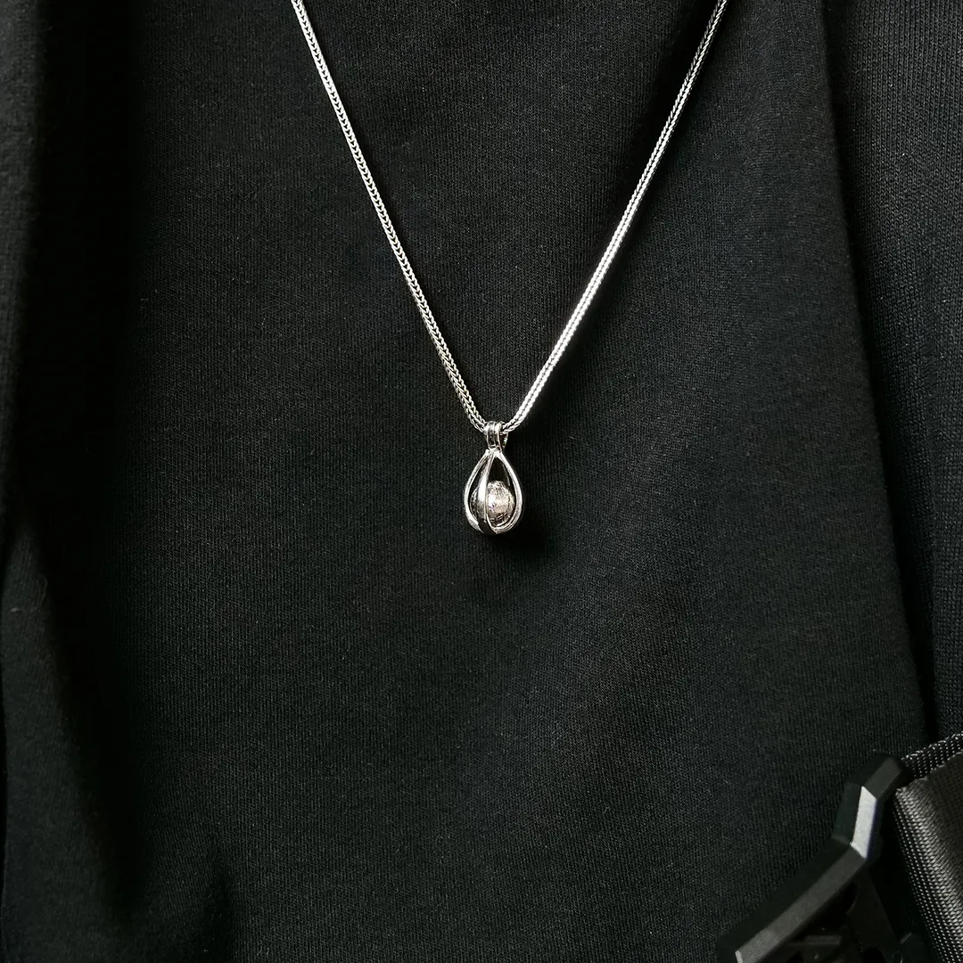Stardrop Meteorite and Sterling Silver Pendant