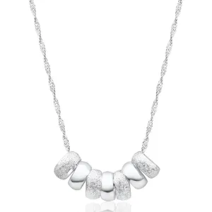 Sterling Silver 7 Rings of Luck Pendant With 50cm Chain Shiels