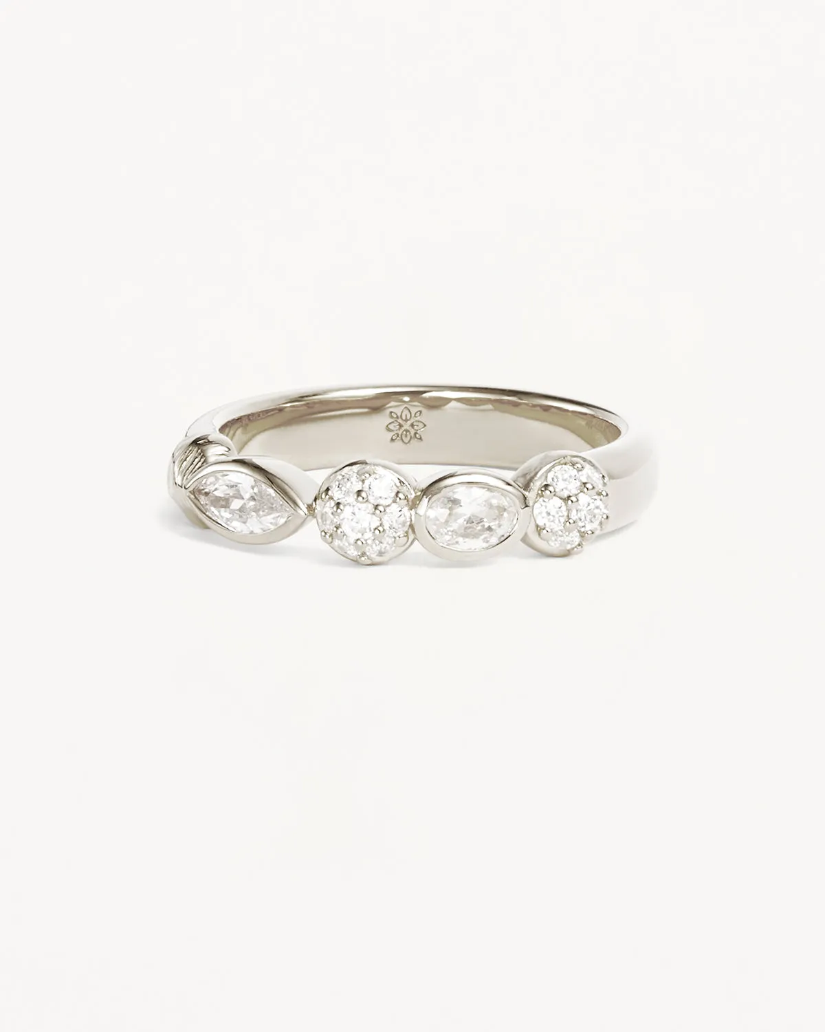 Sterling Silver Protection of Eye Crystal Ring Bycharlotte