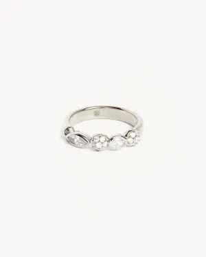 Sterling Silver Protection of Eye Crystal Ring Bycharlotte