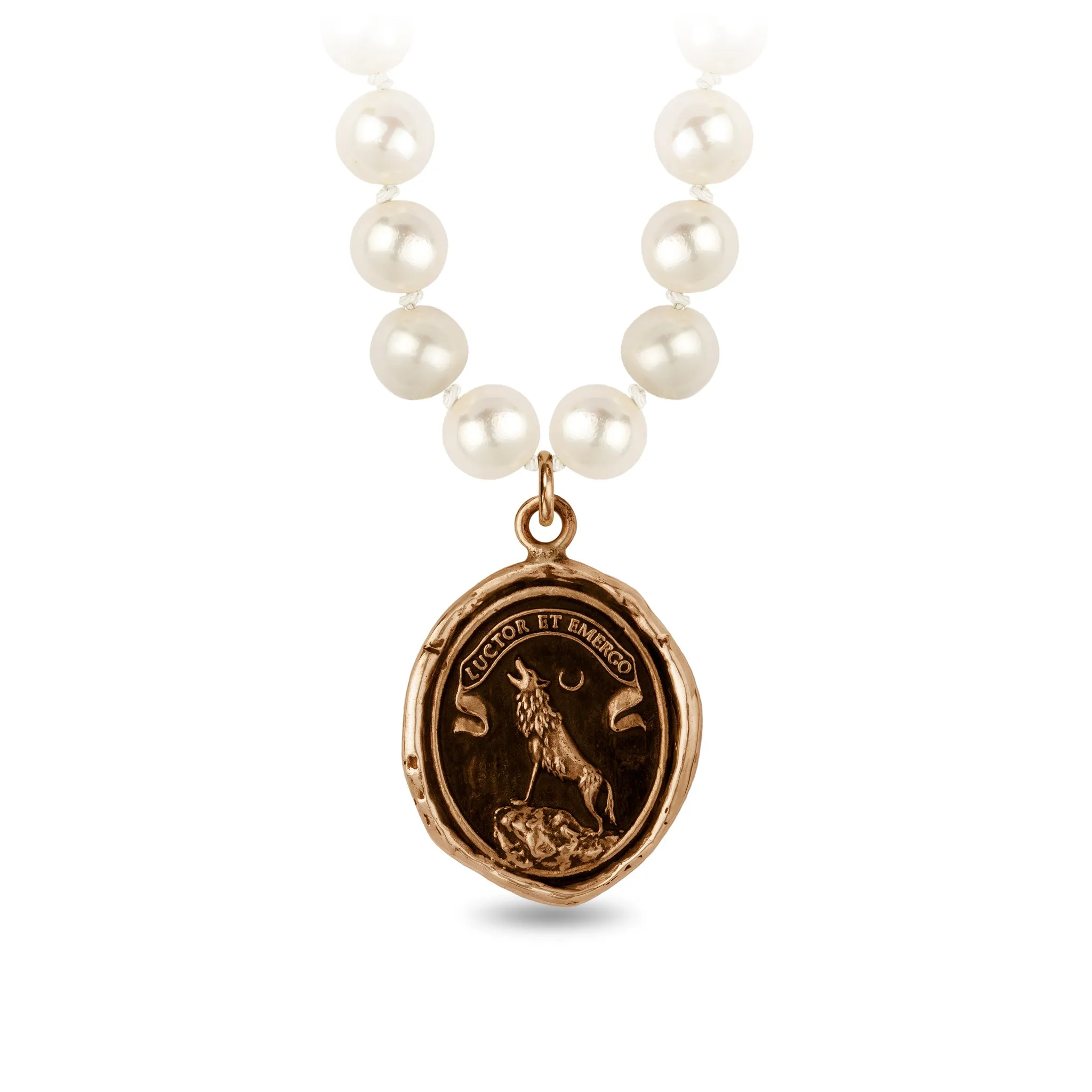 Struggle and Emerge Freshwater Pearl Necklace - Ivory