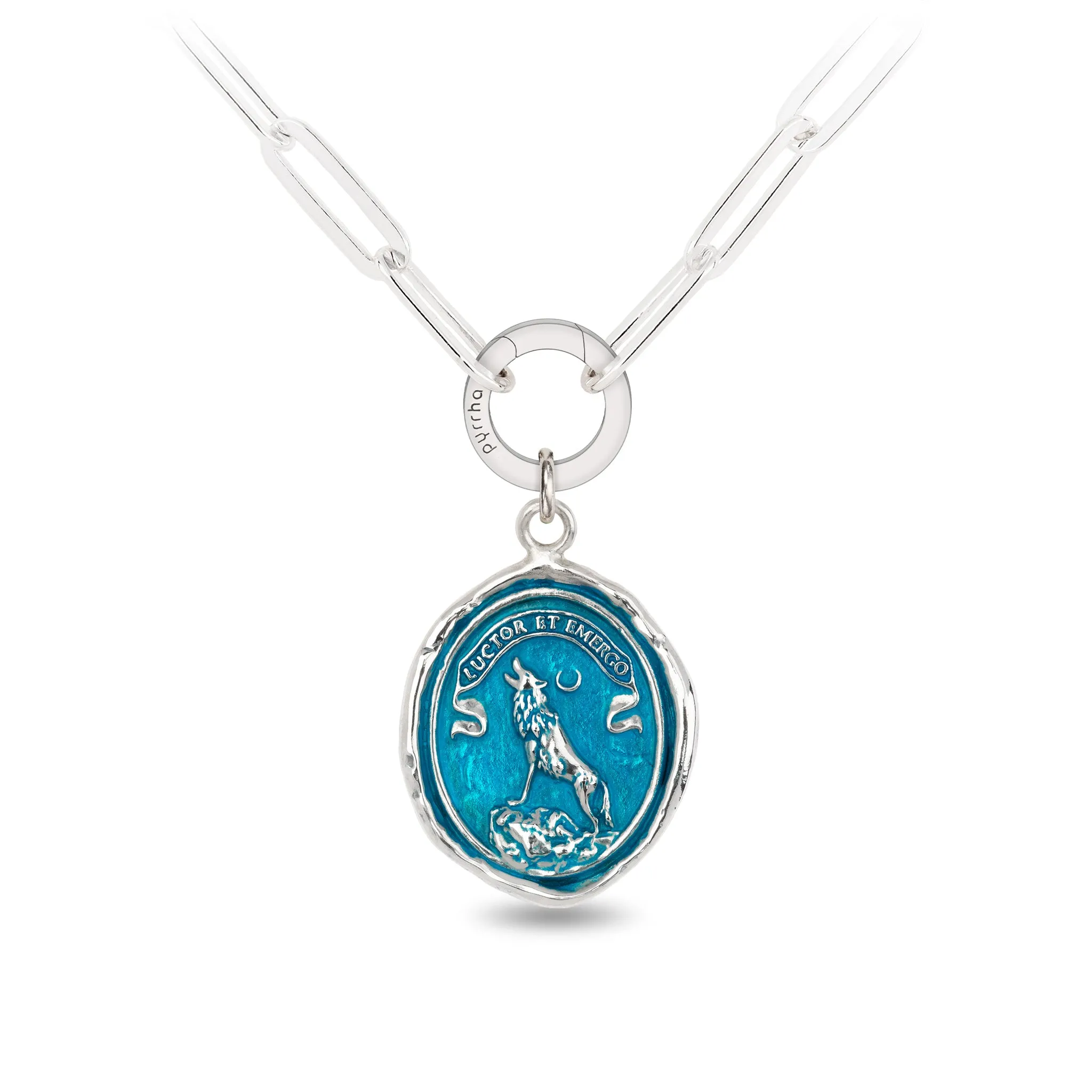 Struggle and Emerge Talisman - Capri Blue