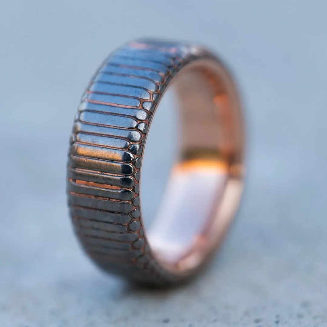 Superconductor Ring with Rose Gold Liner