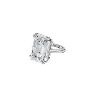 Swarovski Mesmera Cocktail Ring White, Rhodium Plated