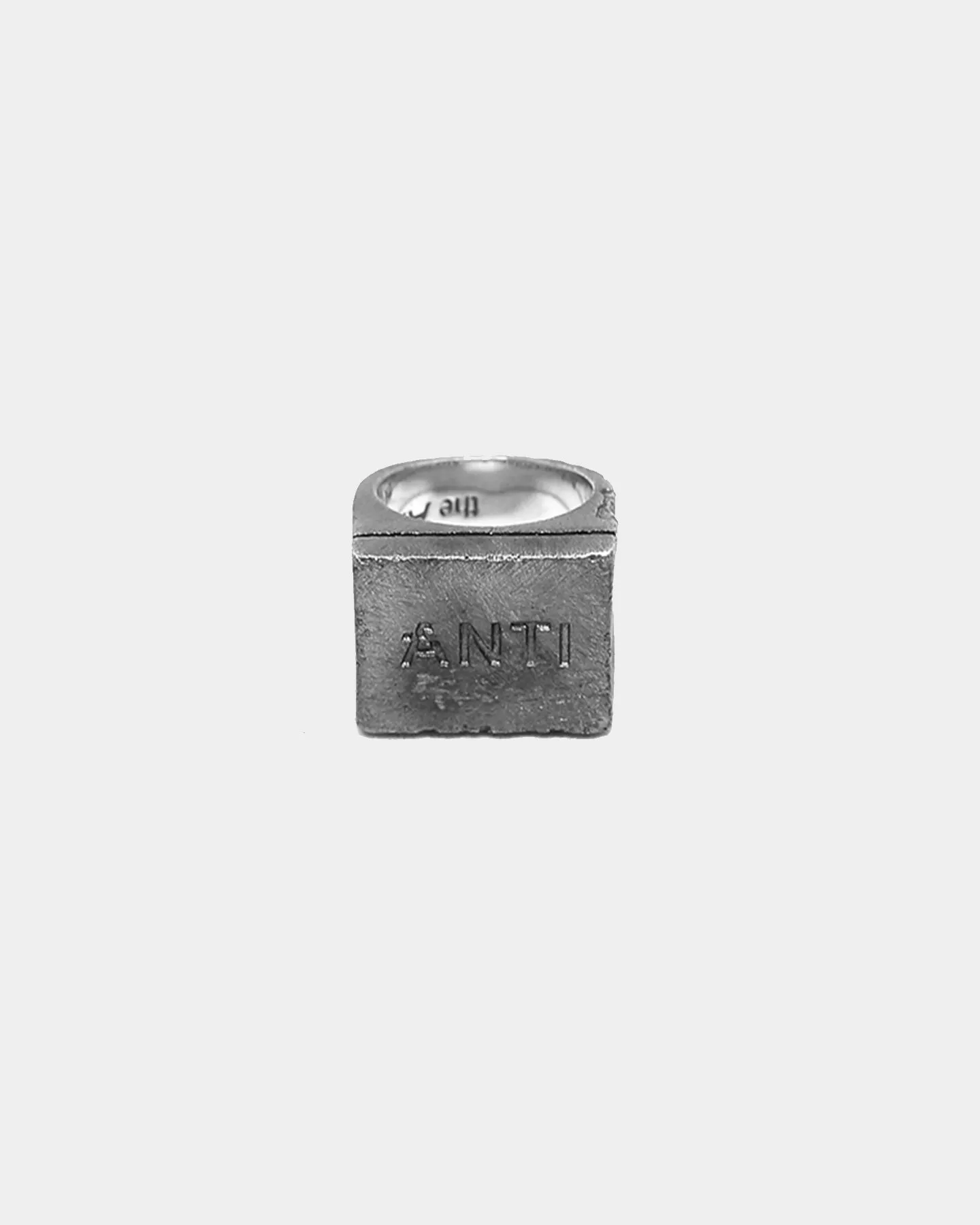 THE ANTI ORDER ANTI-LOGO RING BLACK OX