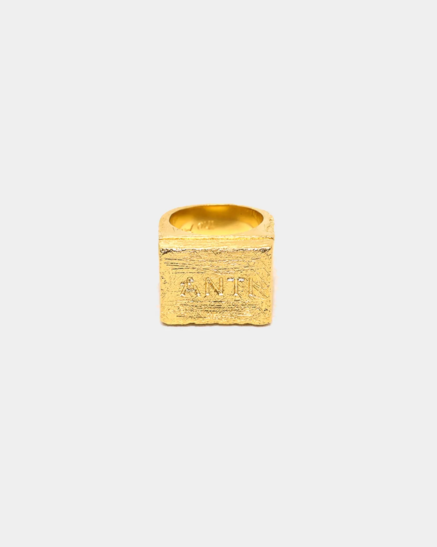 THE ANTI ORDER ANTI-LOGO RING GOLD