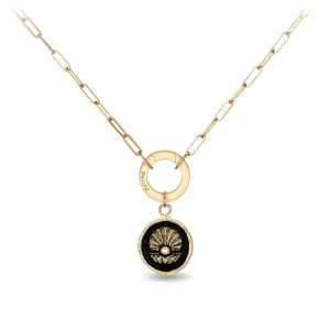 The World is Your Oyster 14K Gold Long Link Paperclip Chain Necklace