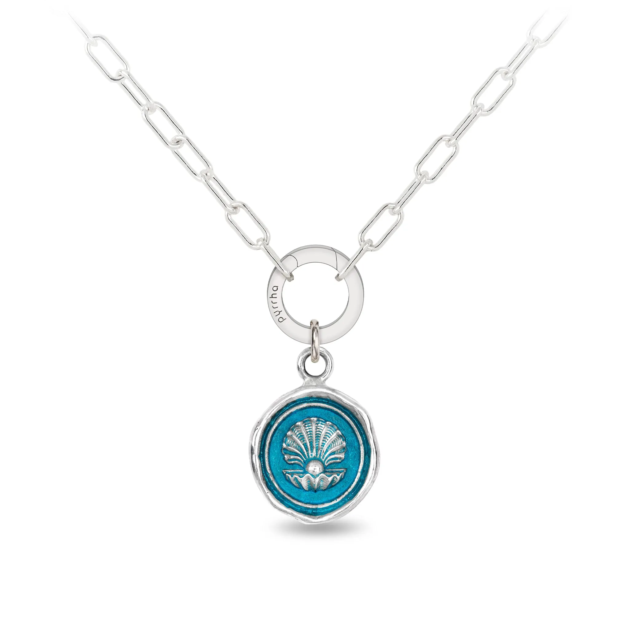 The World is Your Oyster Talisman - Capri Blue