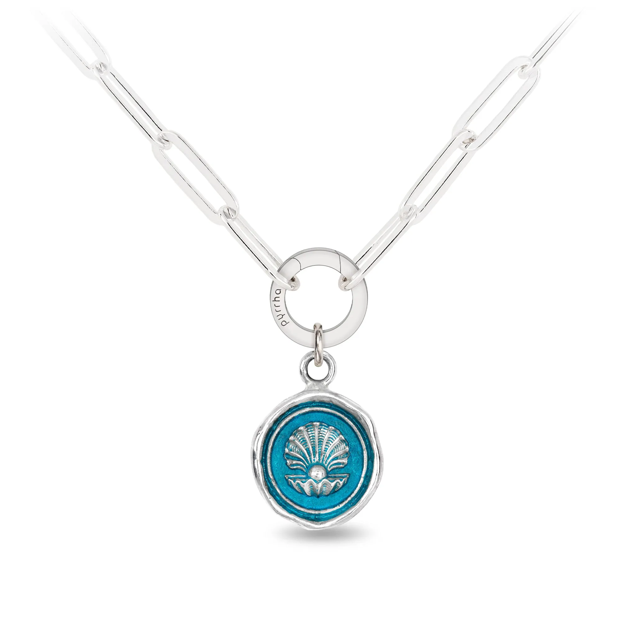 The World is Your Oyster Talisman - Capri Blue