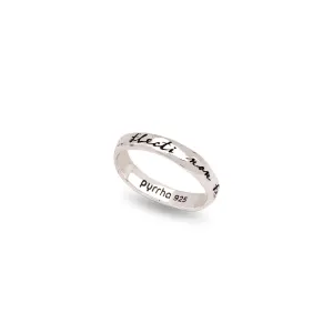 To Be Bent, Not Broken Poesy Ring