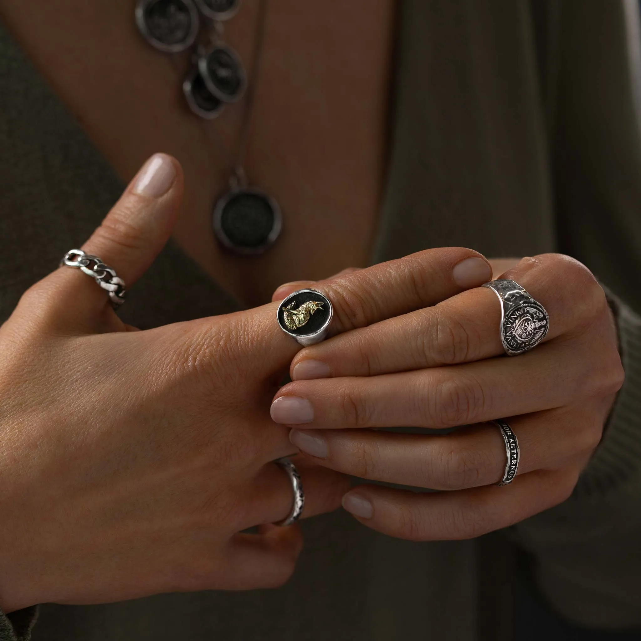 To Be Bent, Not Broken Poesy Ring