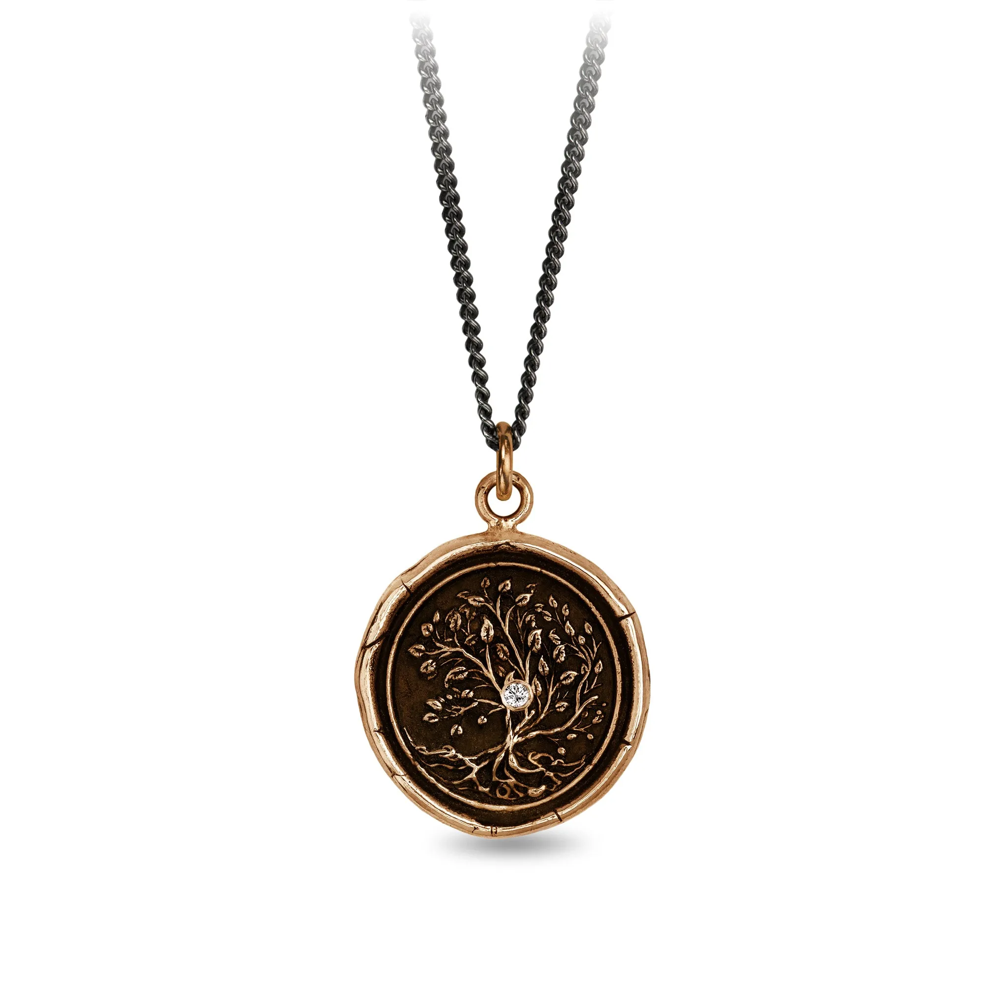 Tree of Life Diamond Set Talisman