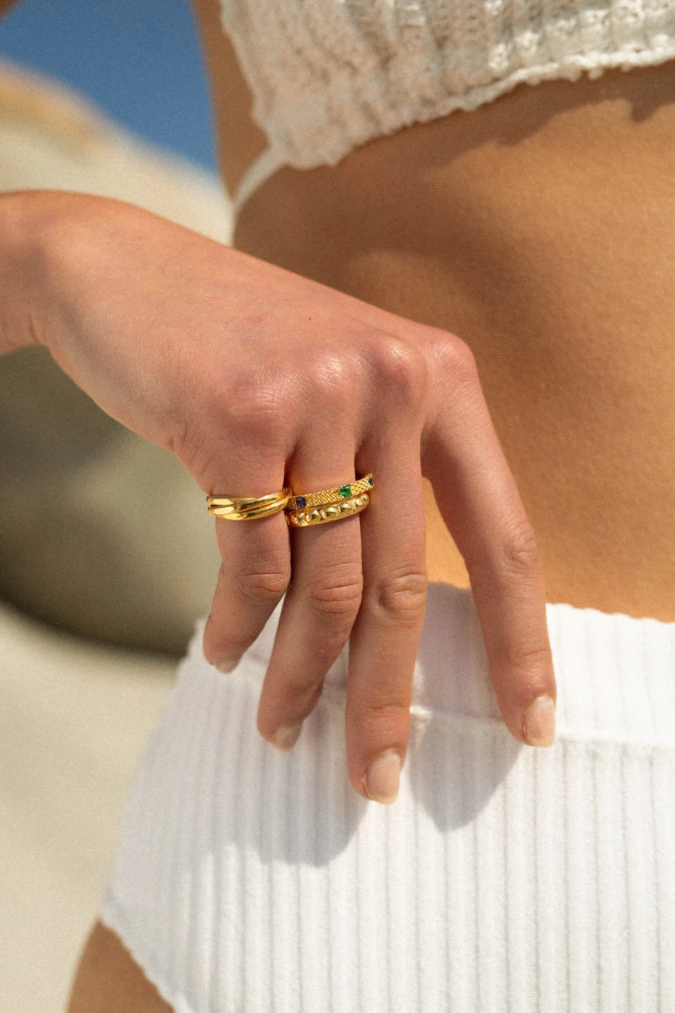Trinity pinky ring gold plated Wildthings Collectables