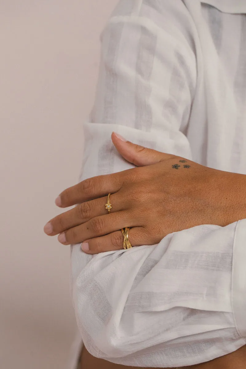 Trinity pinky ring gold plated Wildthings Collectables