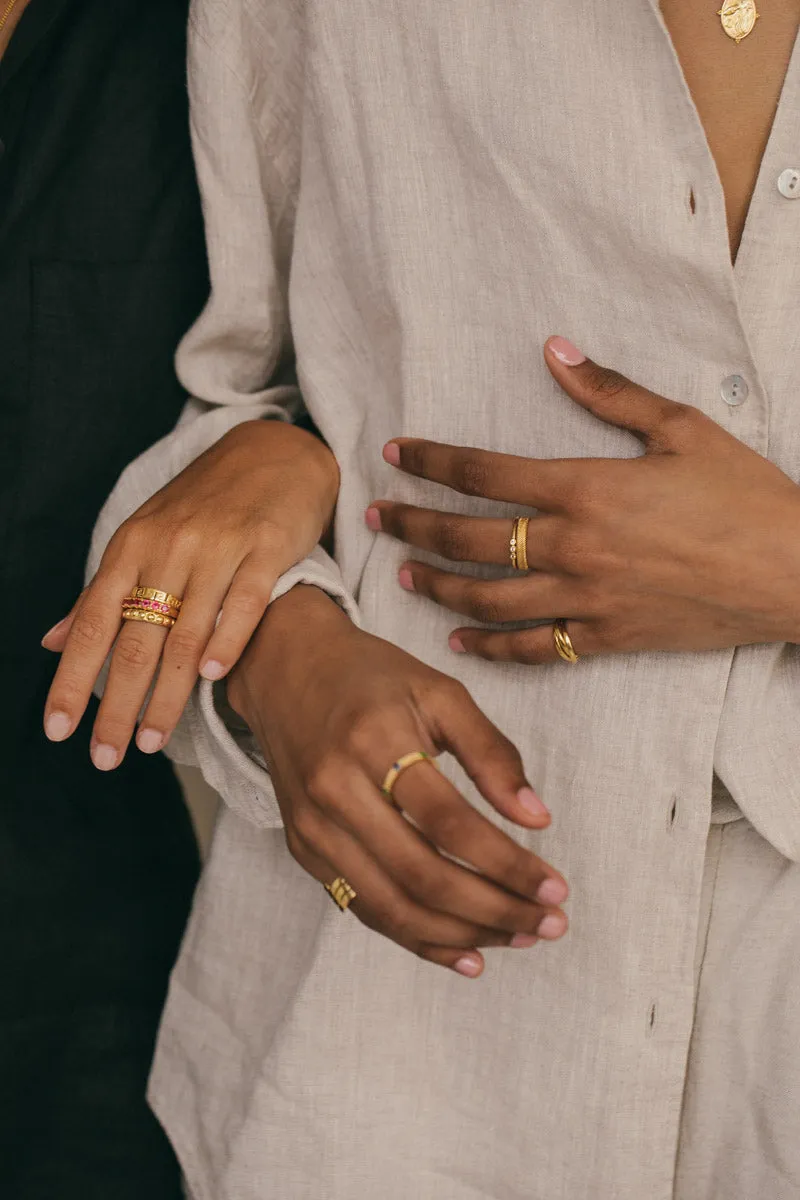 Trinity pinky ring gold plated Wildthings Collectables