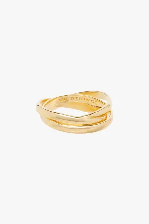 Trinity pinky ring gold plated Wildthings Collectables