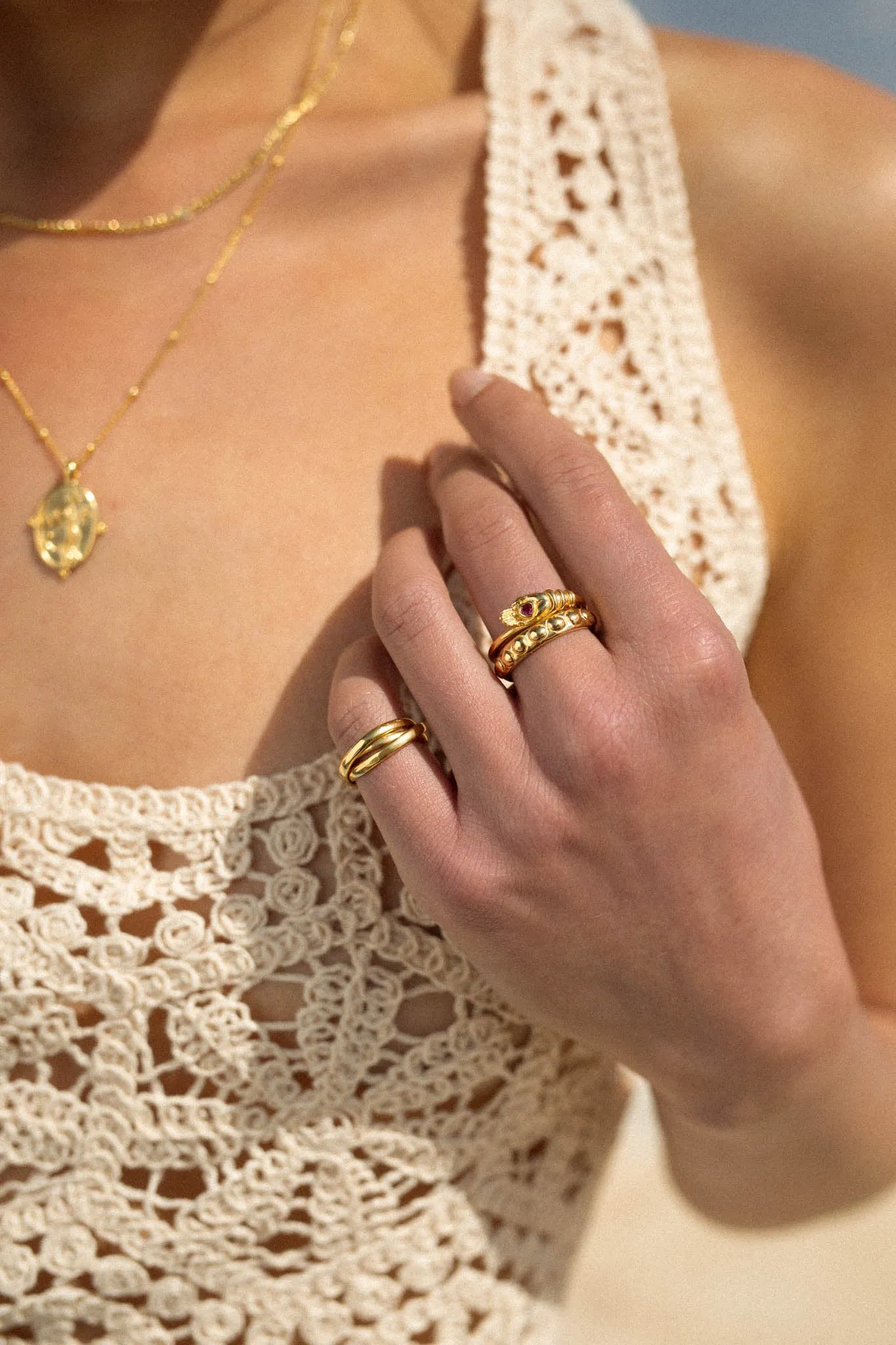 Trinity pinky ring gold plated Wildthings Collectables