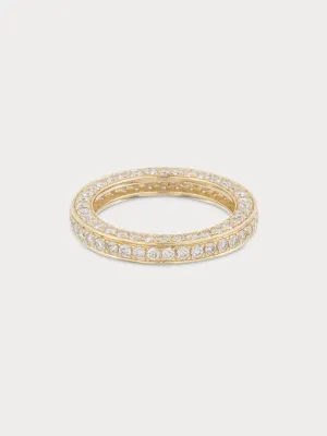 Triple Diamond Eternity Pinky Ring