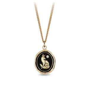 Trust in Yourself 14K Gold Diamond Set Signature Talisman
