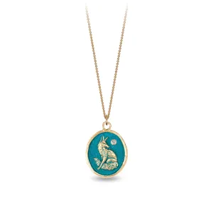 Trust in Yourself 14K Gold Diamond Set Talisman - True Colors
