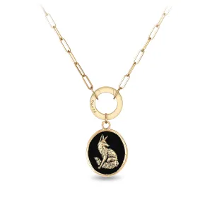 Trust in Yourself 14K Gold Long Link Paperclip Chain Necklace