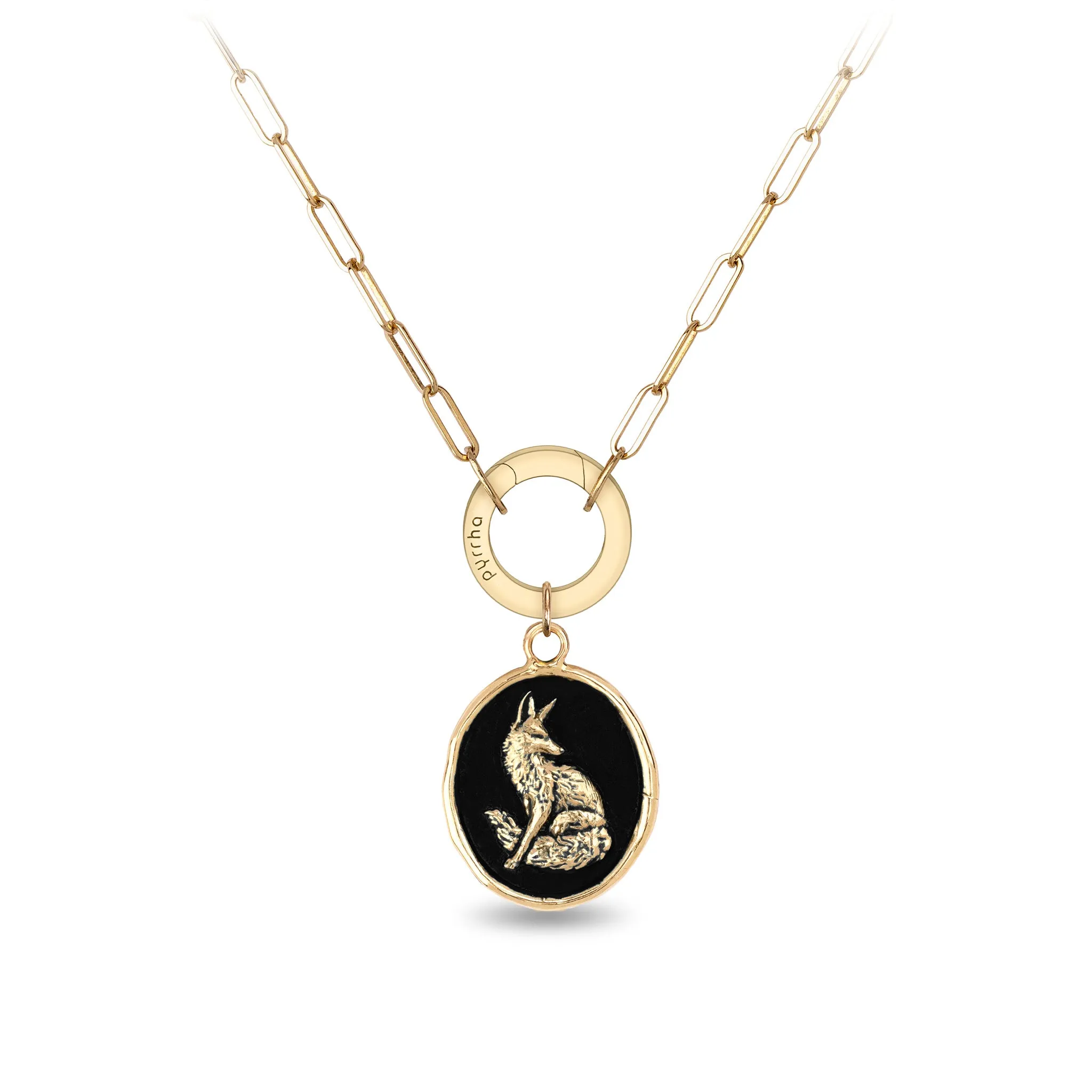 Trust in Yourself 14K Gold Long Link Paperclip Chain Necklace