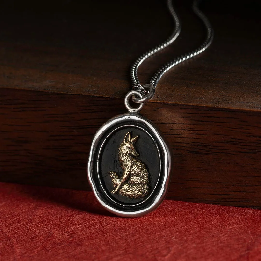 Trust in Yourself 14K Gold on Silver Talisman