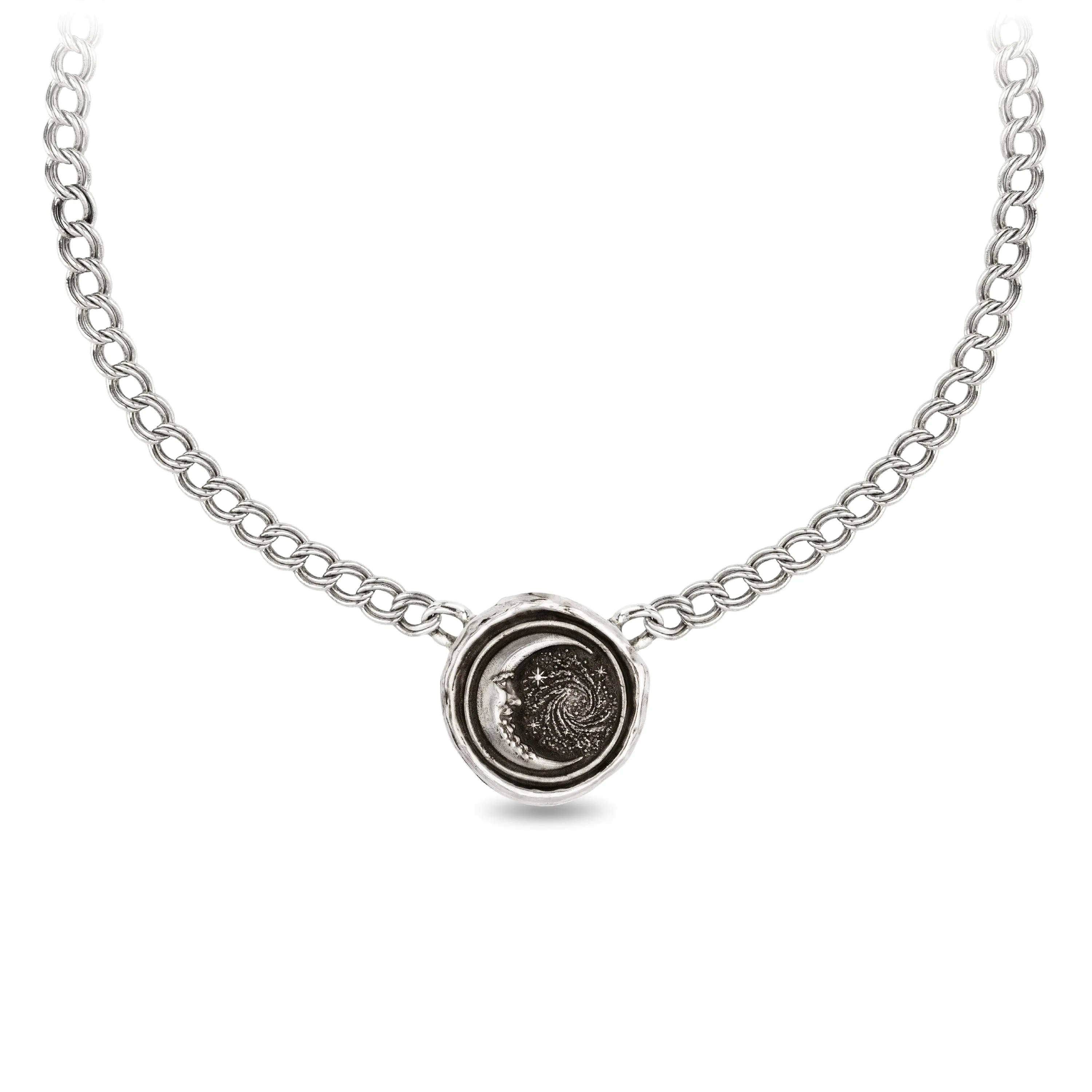 Trust the Universe Double Curb Link Talisman Choker