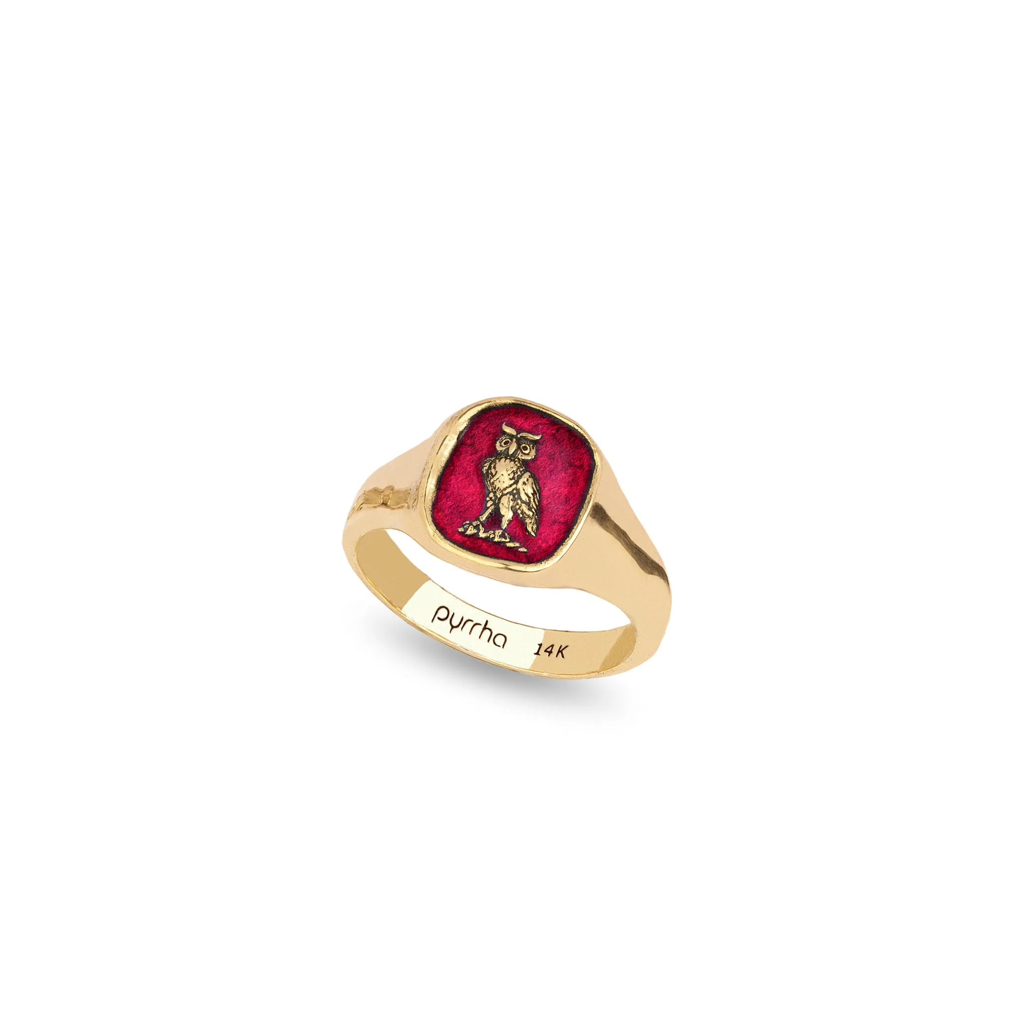 Watch Over Me 14K Gold Signet Ring - True Colors
