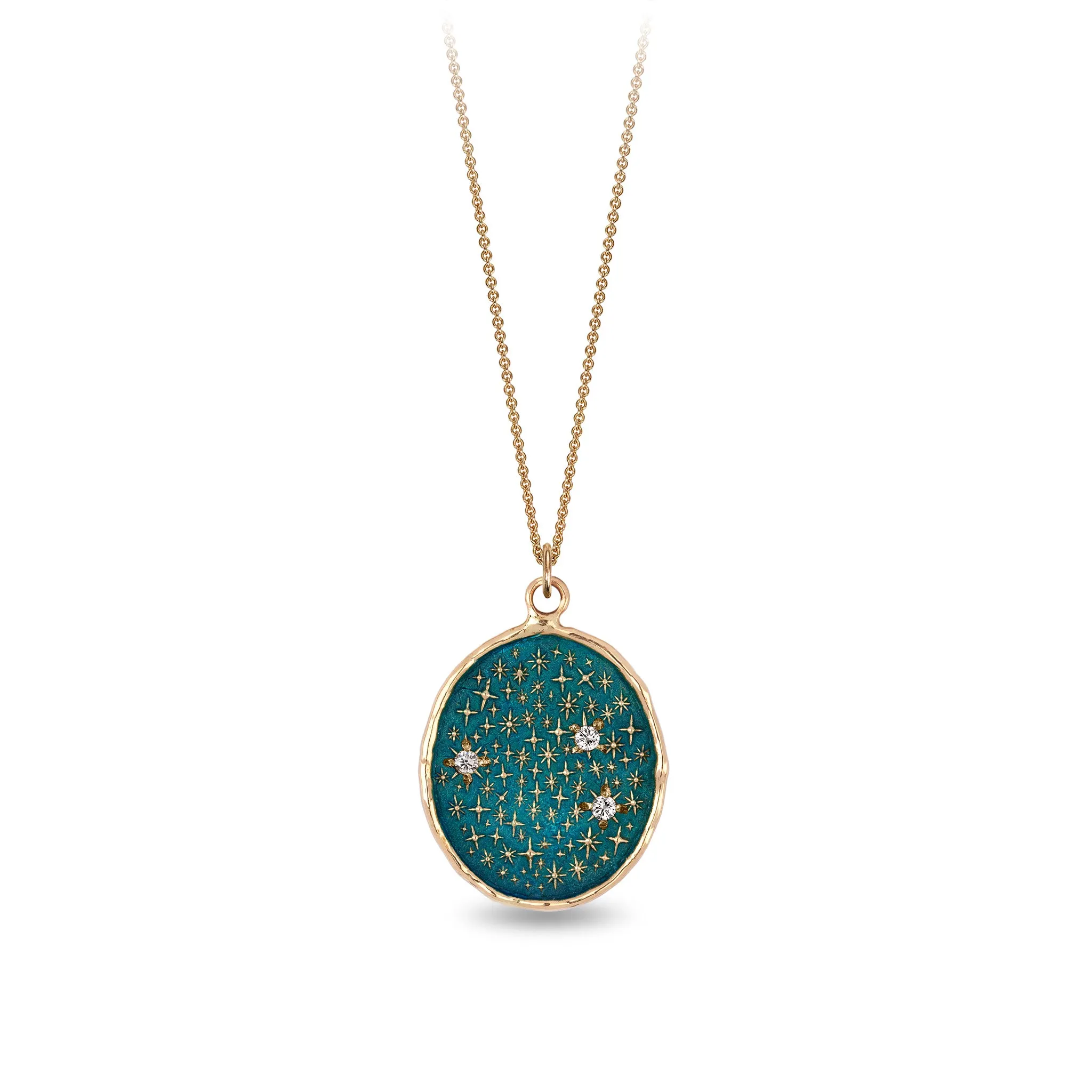 We Are Stardust 14K Gold Diamond Set Talisman - True Colors