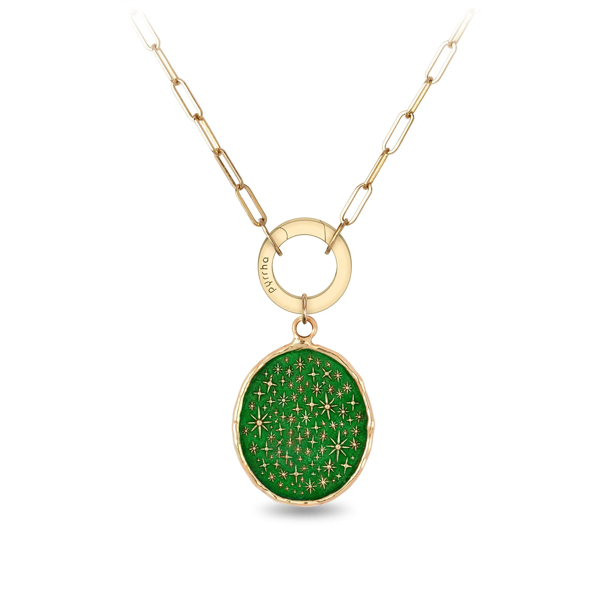 We Are Stardust 14K Gold Long Link Paperclip Chain Necklace - True Colors