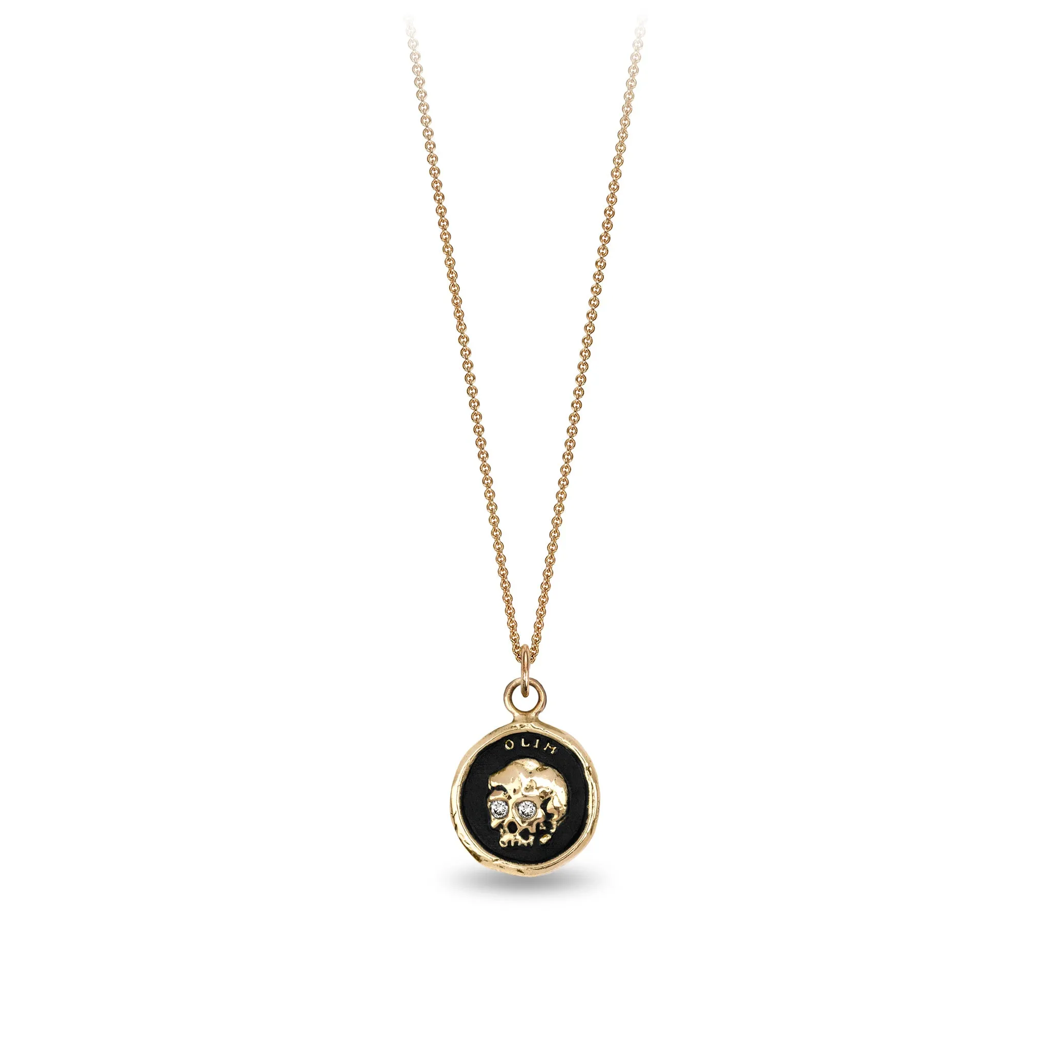 What Once Was 14K Gold Diamond Set Talisman
