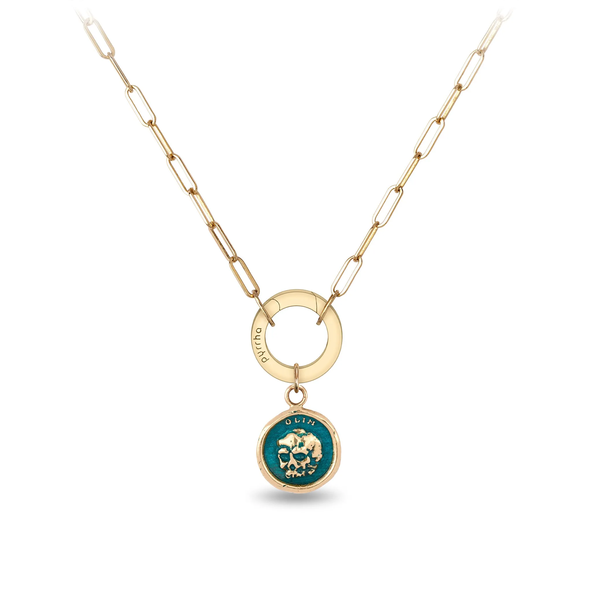 What Once Was 14K Gold Long Link Paperclip Chain Necklace - True Colors