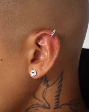 Wild For The Weekend Flower Ear Cuff Silver
