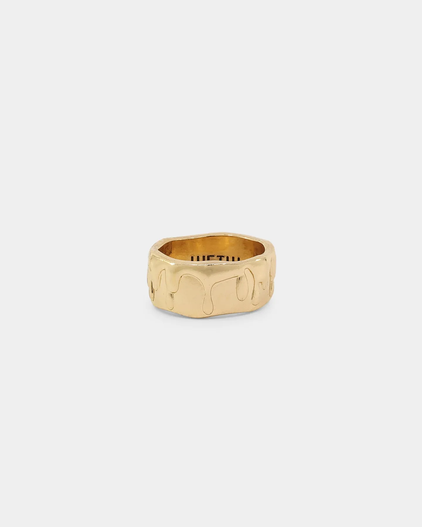 Wild For The Weekend Paint Dripping Ring (Large) Gold