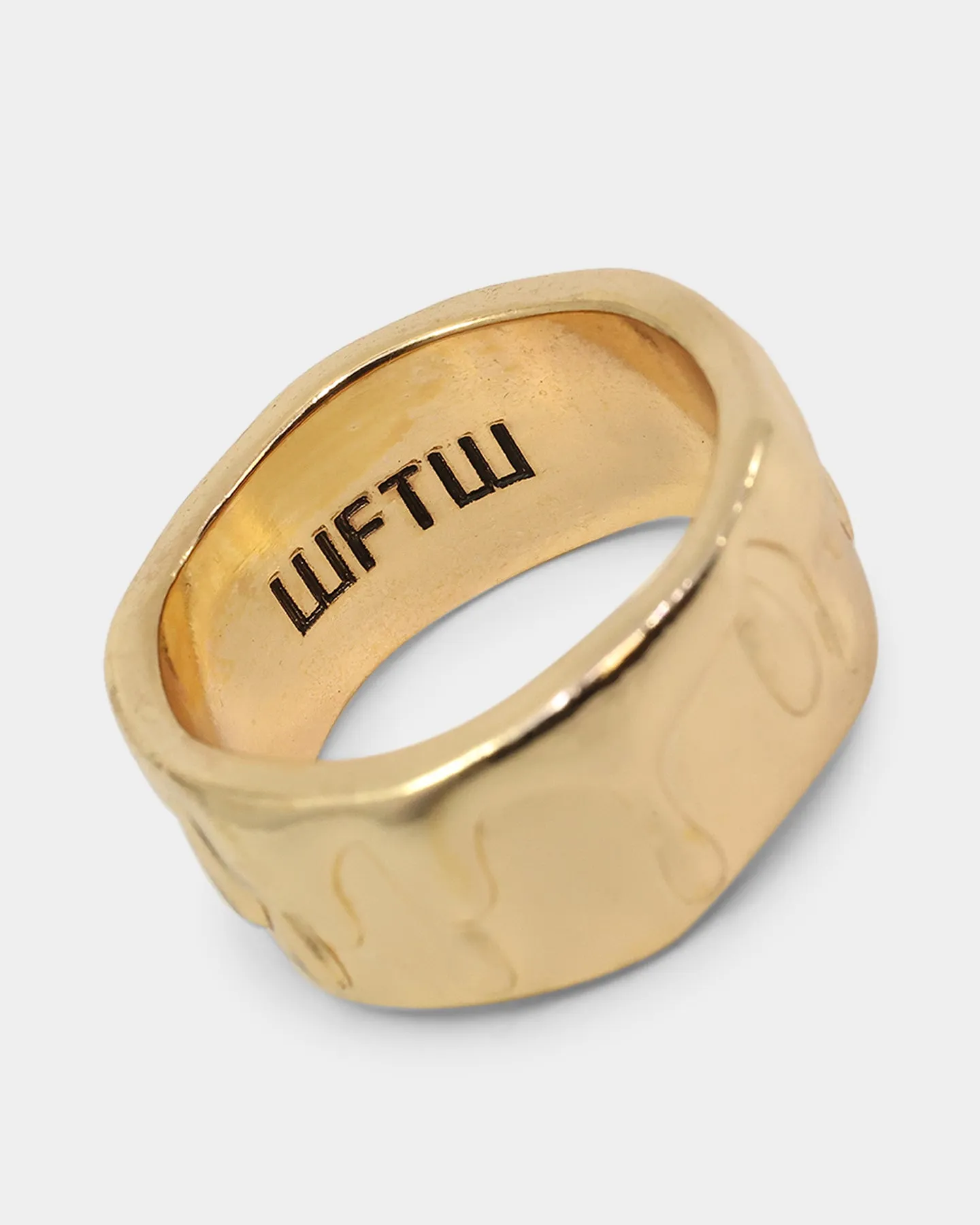 Wild For The Weekend Paint Dripping Ring (Large) Gold