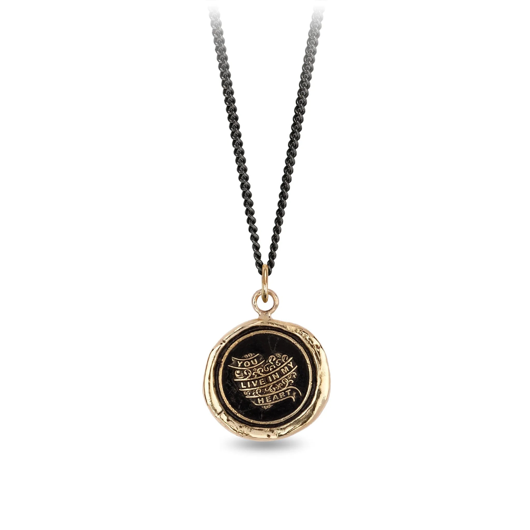 You Live in My Heart 14K Gold Signature Talisman